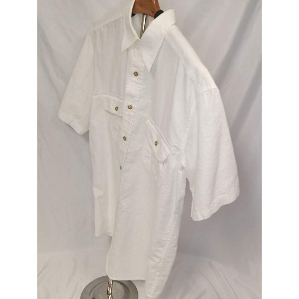 Covington Basic Editions Tan White Button Down Co… - image 4